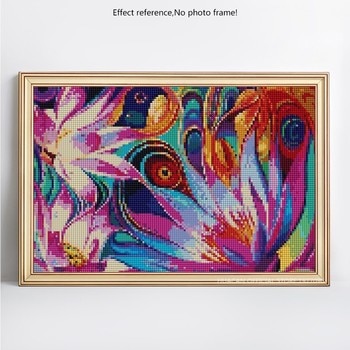 HUACAN Diamond Embroidery Flower Pictures of Rhinestone 5D Diy Diamond Embroidery Cross Stitch Full Round
