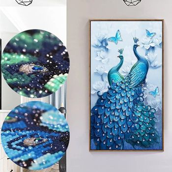 5d diy diamond painting full round wedding decoration home wall sticker paint with diamond embroidery